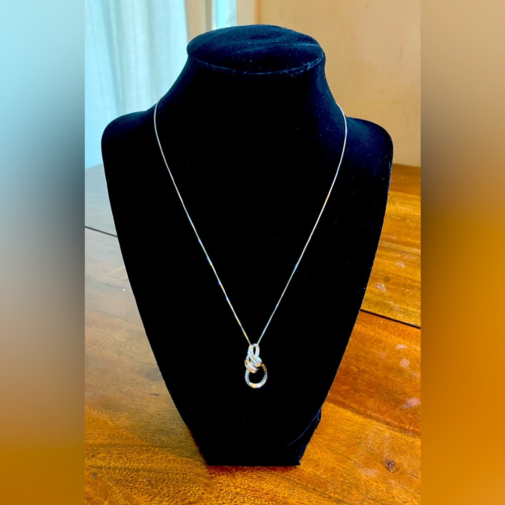 14K and Sterling Silver Pendant Necklace, NIB, Never Worn